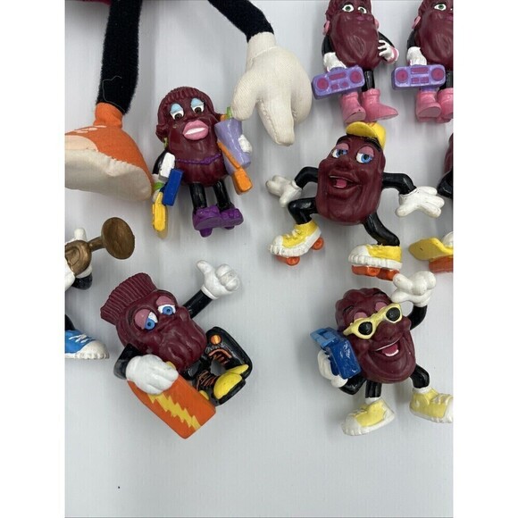 Vintage California Raisins Figures 1980s Lot of 12 Calrab Applause Toys - Picture 5 of 7